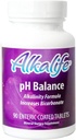 Alkalife pH Balance Tabletterne er 124; De første patenterede tabletter, der neutraliserer syre & Balance pH for immunforsvar, Peak Performance, Detox, Samlet Wellness - 90 stykker
