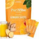 Alt om juicing Ginger Skud med Ananas & Gurkemeje - Superfood Juice Powder - Immunitet, fordøjelse & energistøtte - 15 Wellness Stick Packs - PuriVibe