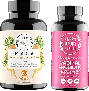 Happy Sund Hippie Vaginal Probiotika til kvinder & Organic Maca Root Kapsler