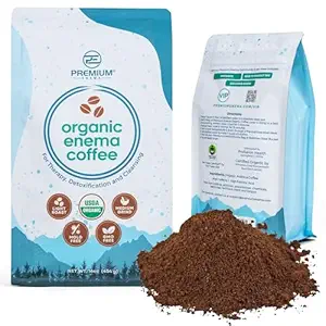 Premium Enema Organic Coffee for Enemas - Light Roast Medium Ground Specialty Grade High Palmitic Acid Koffein Fair Trade 1Lb
