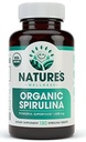 USDA Organic Spirulina Tablets - Non- GMO Green Superfood Supplement: 3000mg Fresh Blue Green Algae, Vegan, Gluten Free, Sustainable Grown, Pesticides Free and Non- Bestråling, 500mg per tablet, 180 "