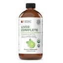 Lever Complete 16oz Support Flydende - Mælk Thistle, Chanca Piedra & Mælkebøtte Root - Herbal Cleanse Supplement - Non- GMO, Økologiske ingredienser
