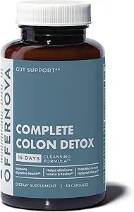 Offernova Complete Colon Detox 15 Days 30 Kapsler, Alle naturlige Colon Cleanser til Bloating og Forstoppelse Relief for kvinder & mænd, Advanced Gut Cleanse Detox