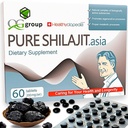Natural Pure Shilajit Tablets Analog Raw Resin Mumiyo Dry Drops 60 Tablets - 200mg 100% Himalayan Supplement med 85 + Trace Minerals for Energy & Metabolisme, immunforsvar - Ideel til mænd og kvinder
