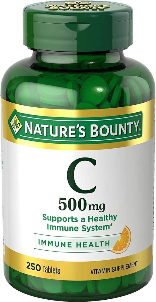 Nature 's Bounty Pure Vitamin C 500 mg tabletter 250 tabletter (pakke med 3)