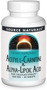 Source Naturals Acetyl L- Carnitin & Alpha- Lipoic Acid 650mg - 30 tabletter