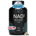 HPN NAD3 Clinical NAD + Booster, Cellular Health & Natural Energy - NAD Supplement for sund aldring, Metabolisk Support, NRF2 & Longevity, Nicotinamid Riboside & NMN Alternativ, 240ct, 120- Day Supply