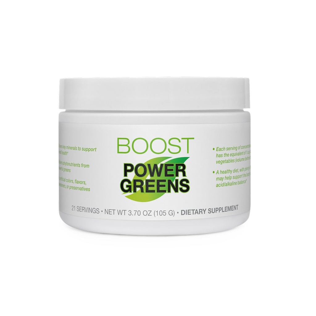 BODi Power Green Boost - for kvinder & mænd - Superfood supplement med Phytonutrients fra Spinach, Chlorella, Cuckumber, Kale, Selleri & Matcha - Ingen kunstige farver eller flavors, 21 Serveringer
