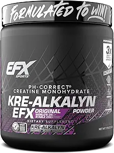EFX Sports Kre- Alkalyn EFX pulver • 124; pH Korrekt Creatin monohydrat pulver • 124; Styrke, Muscle Growth & Performance • 124; 110 Servere (Grape)