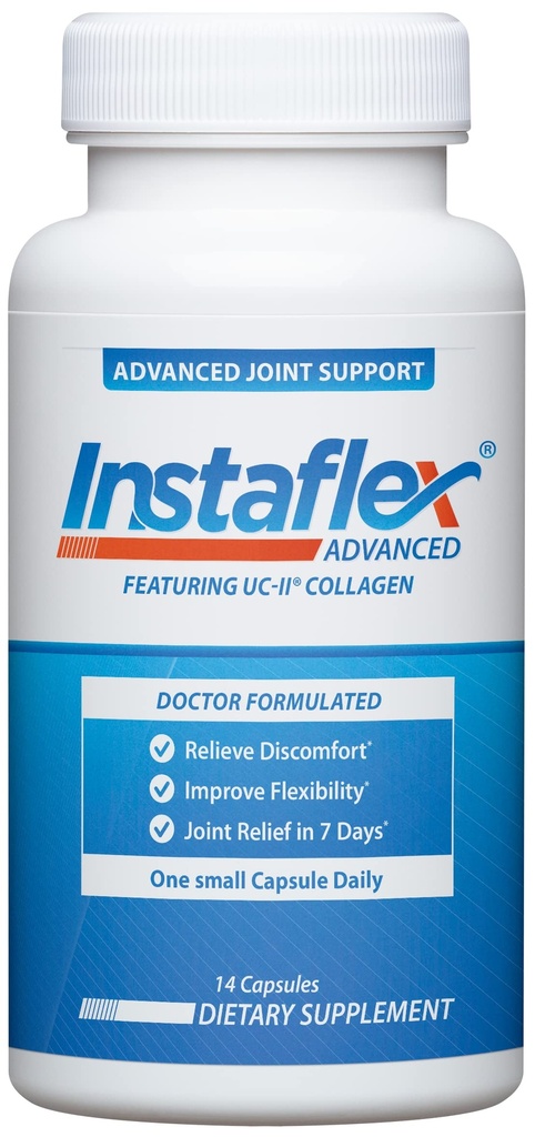 Instaflex Advanced Joint Support - Læge Formuleret fælles relief supplement, Featuring Collagen & 5 Andre fælles discomfort Fighting Ingredients - 14 Greve