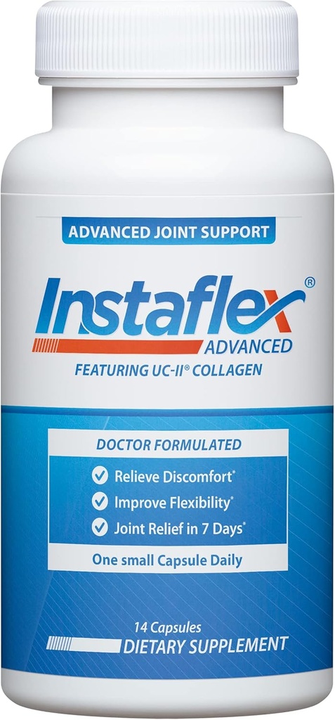 Instaflex Advanced Joint Support - Læge Formuleret fælles relief supplement, Featuring Collagen & 5 Andre fælles discomfort Fighting Ingredients - 14 Greve