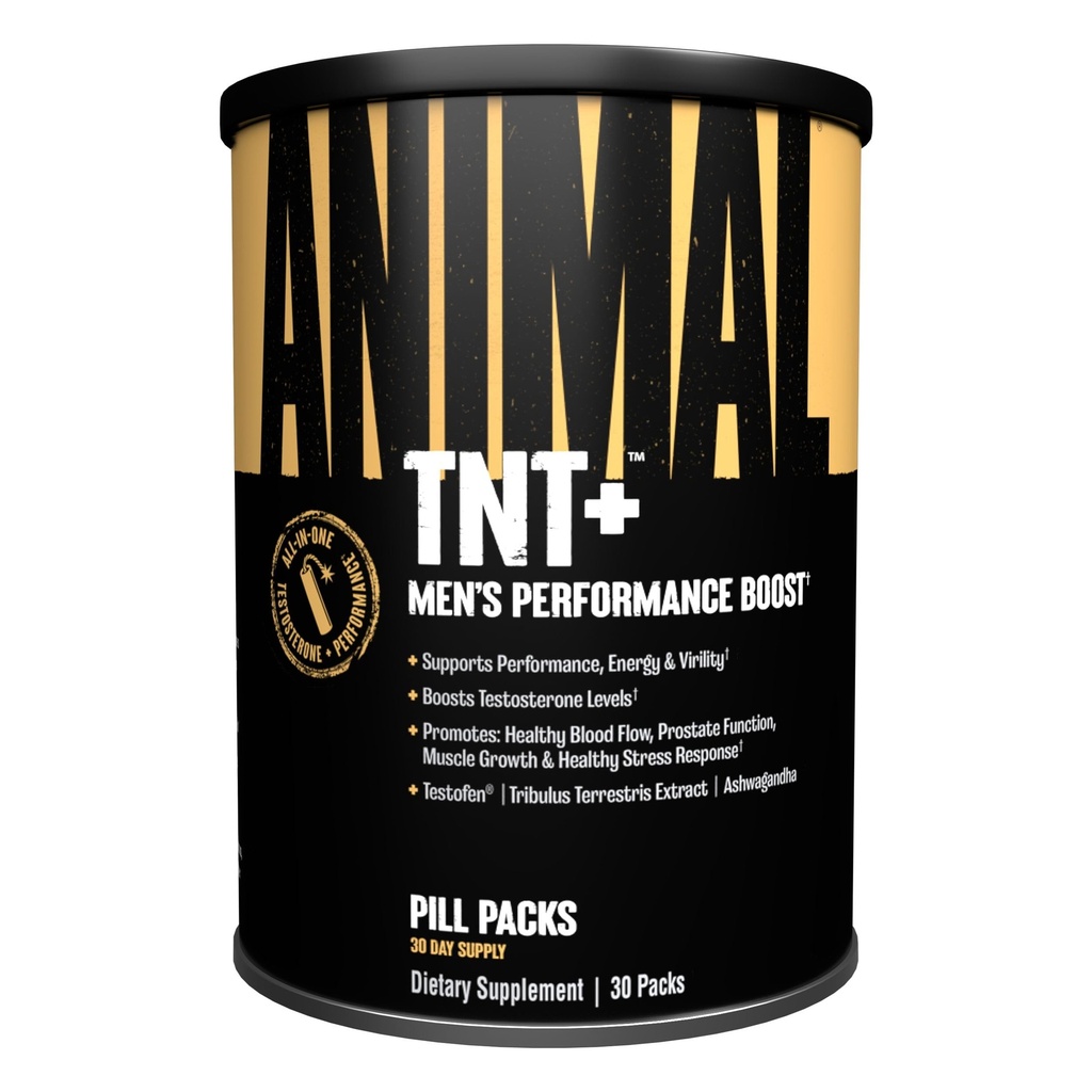Animal TNT + - Herre Support, Prostate Support, Adaptogen & Stress Support, Nitrogen Oxide