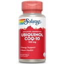 Solaray Ubiquinol CoQ- 10 100mg Enhanced Absorption Softels - Ubiquinol CoQ10 Supplement for mænd og kvinder, Coenzym Q10- 30 Softels