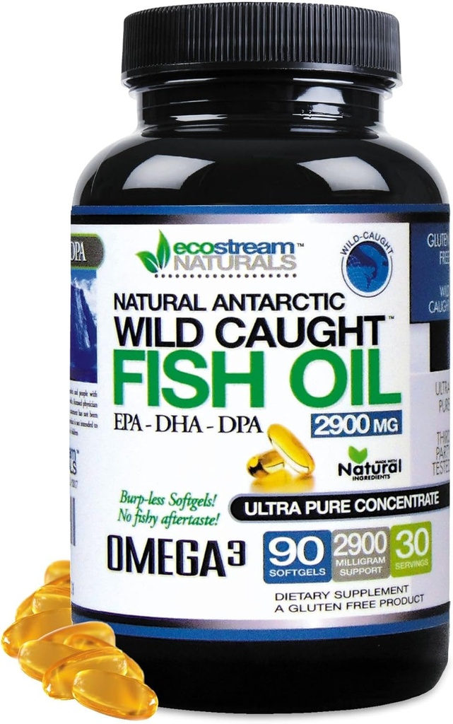 Wild fanget Omega 3 Fish Oil DPA- EPA- DHA supplement 2.900 Milligram - Nu med endnu mere DPA- EPA- DHA