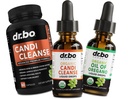 Candi Cleanse & Oregano Oil Drops - Organic Oil of Oregano Drops Liquid & Black Walnut Wormwood - Ekstra styrke Overvækst Balance Complex, Natural Oral Gut Cleanser Detox sundhed kosttilskud kapsler