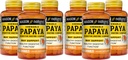 MASON NATURAL Papaya Digestive Enzyme Complex - Healthy Digestive Function, Promotes Nutrient Absorption, Peach Flavor, 100 Chewables (Pack of 6)