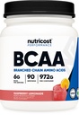 Nutricost BCAA Powder 2: 1: 1 (Raspberry Lemonade, 90 Servere)
