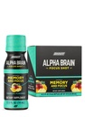 ONNIT Alpha Brain Focus Shot, Tropical Flavor, Nootropisk Kosttilskud Drikke, der understøtter energi, Focus, og Mood, IGEN ™ Non- GMO Testet, 2,5 fl oz, 6 Greve