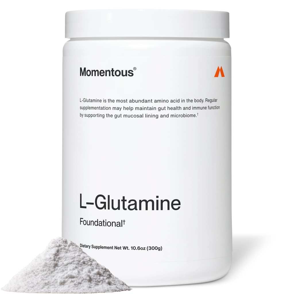 Momentous L- Glutamin Powder - NSF Certified for Sport - 60 Servere