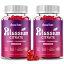 Kalium Citrate 1000mg gummies, Kalium supplement til voksne kvinder & mænd, Support Leg Cramp & Muscle Health, 120 tyggetabletter