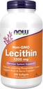 NOW Foods Supplements, Lecithin 1200 mg with naturally occurring Phosphatidyl Choline, 200 Softgels