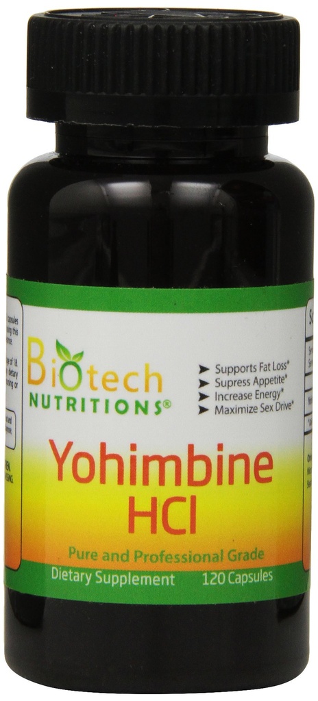 Yohimbin HCl Kosttilskud, 120 Tælling