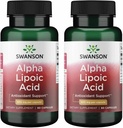 Swanson Alpha Lipoic Acid - Natural Supplement Supporting Healthy Blood Pressure Levels Already Within a Normal Range - Promotes Carbohydrate Metabolism - (60 Capsules, 600mg Each) (2 Pack)