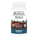 Værtsforsvar Reishi kapsler - hjerte og immunforsvar Support - Mushroom supplement til støtte energi & vitalitet - Reishi supplement til støtte samlede velvære - 60 kapsler (30 Servere) *