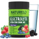 NATURELO Electrolyte Powder, Hydration og Mineral Drink Mix, Sugar Free & Non- GMO Berry Flavor 50 Servering