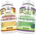 FRESH HEATHCARE Ashwagandha KSM 66 og Chlorella Detox Superfood - Bundle