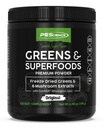PEScience Green Powder Superfood med Natural Chlorophyll, Reishi & Turkey Tail Mushroom Powders, Freeze- Tørret Kale, Spinat, Broccoli spirer, Original Flavor, 30 Servere
