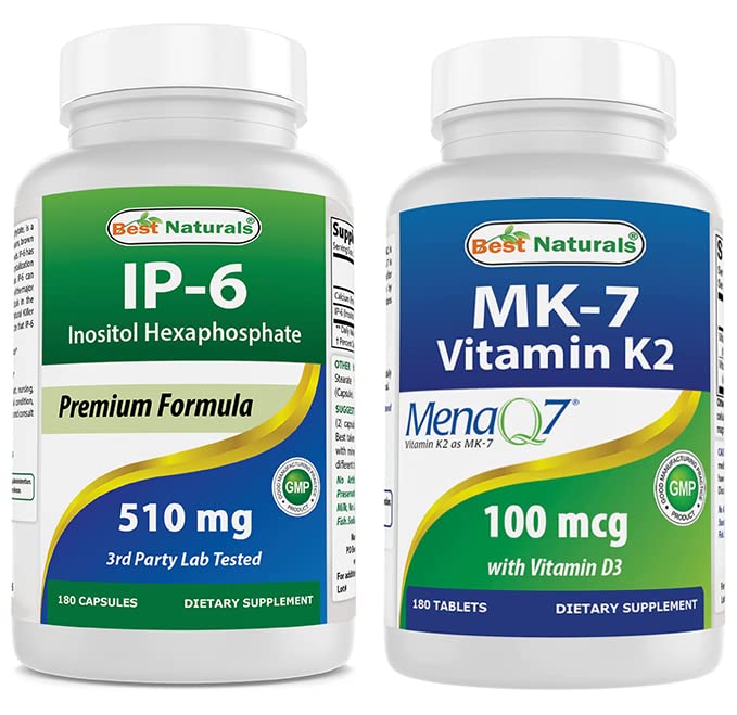 Bedste Naturals IP- 6 510 mg & vitamin K2 (MK7) med D3