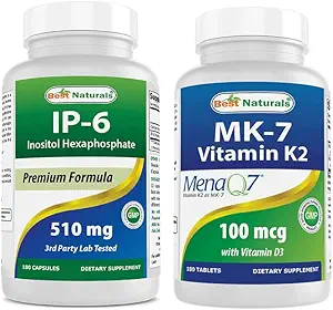 Bedste Naturals IP- 6 510 mg & vitamin K2 (MK7) med D3