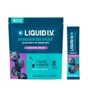 Liquid I.V. ® Hydration Multiplier - Concord Grape Name 124; Electrolyte Powder Drink Mix # 124; 1 pakke (16 Servere)