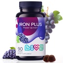 LIVS jerntilskud til kvinder og mænd med C-vitamin, A, B3, B5, B6, B12, biotin, zink & folat
