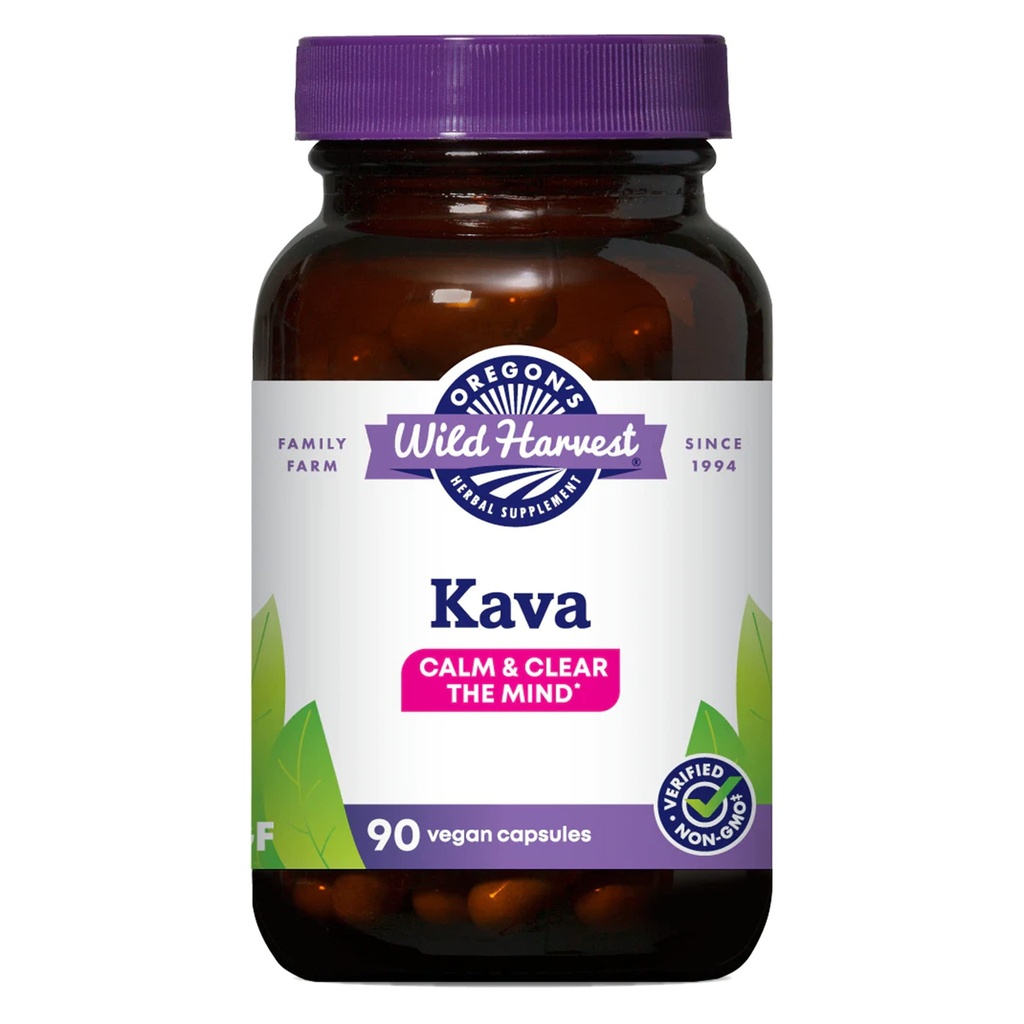 Oregon 's Wild Harvest Kava Root Kapsler, 90 Greve
