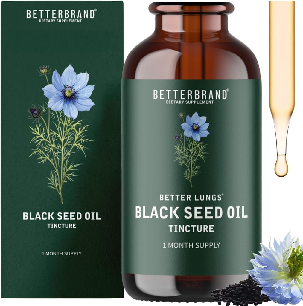 Betterbrand BetterLungs Black Seed Oil Tinktur 60ml flydende formel