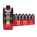 Optimum Nutrition Gold Standard Protein Shake, 24g Protein, Klar til at drikke Protein Drinks, Jordbær, 11 Fl Oz, 12 Greve (pakke med 1) (Packaging May Vary)