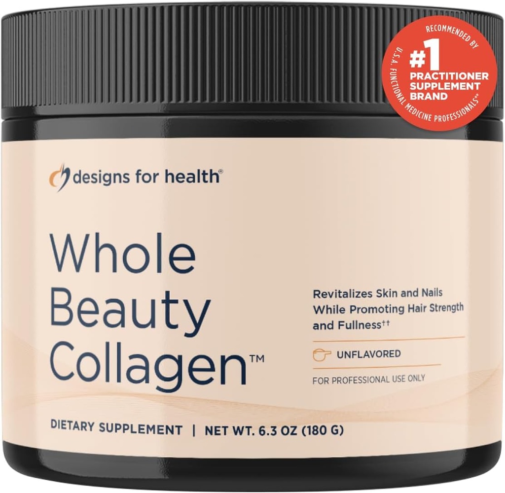 Design til sundhed hele skønhed Collagen - Collagen peptider, Silica & biotin pulver til at støtte hår hud og negle - Support Hårstyrke & Fullness (30 Servere)