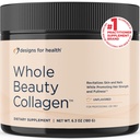 Design til sundhed hele skønhed Collagen - Collagen peptider, Silica & biotin pulver til at støtte hår hud og negle - Support Hårstyrke & Fullness (30 Servere)