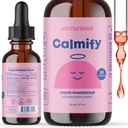 JoySpring Calmify Magnesium Citrate Liquid for Kids - Sugar- Free, Gluten- Free Calming Supplement med Kamille - Natural Support for Kids & Teens (1 fl oz) 30 Servering