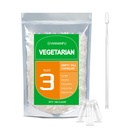 wananfu størrelse 3 Tomme kapsler Vegetarisk (100 Greve) Bundle med 2 Micro Lab skeer, Clear Fillable Veggie piller kapsler størrelse 3 til at lave dine egne kosttilskud