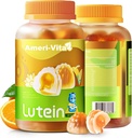 Sugar Free Lutein 5mg Gummies for Eyes Health: med 1mg Zeaxanthin, Lutein Kosttilskud Eye Vitamin Fyldt Gummies Lutein Supplement for Vision og Blå Lys Beskyttelse, Orange Flavor, 60 Greve
