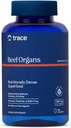 Trace Minerals Beef Organs - Oksekød orgel supplement til daglig wellness - immunsystem, hjerte, energi, hår, hud & ben sundhed - Natural Superfood - Keto & Paleo-Friendly - 180 Greve (30 Servere)