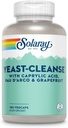 Solaray Yeast- Cleanse -- 180 Vegetariske Kapsler