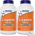 L- Lysin 500 mg, 360 vegetariske kapsler (pakke med 2)