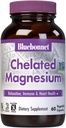 Bluebonnet Nutrition Albion Chelated Magnesium Vegetabilsk Kapsel, 200 mg, Stress Relief, Vegan, Non GMO, Gluten Free, Soy Free, Milk Free, Kosher, 60 Vegetabilsk Kapsel, 1 Måned Supply