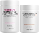 Kodeage immunstøtte Bundle Multivitamin til kvinder + Multivitamin til teenagere