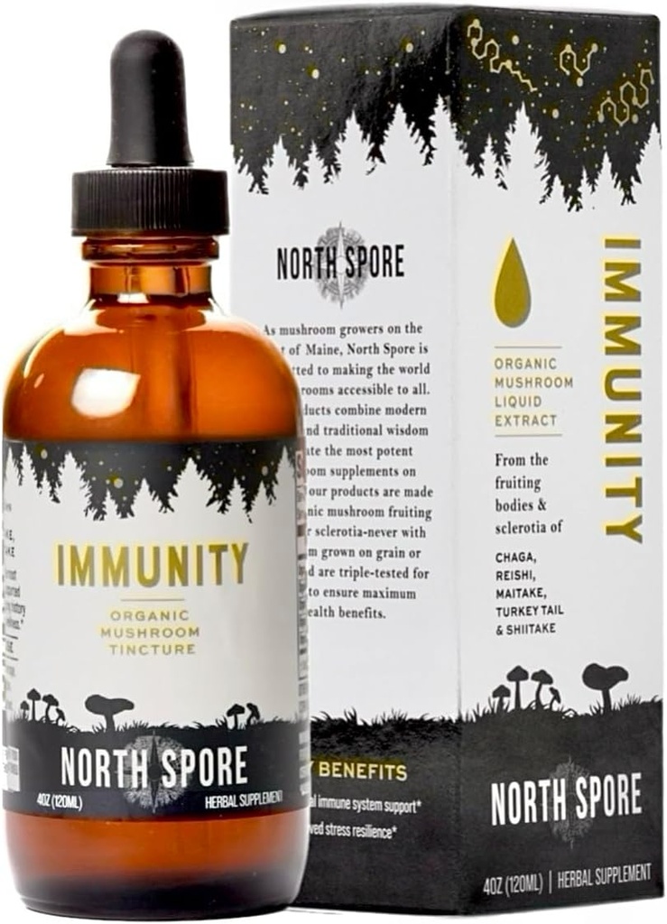 North Spore Organic Immunity Mushroom Tinktur (4 oz)