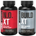 Jacked Factory Muscle Builder Supplement Stack - Build- XT Muscle Builder & N.O. XT Nitric Oxide Boosting Agent for Dual Support (30 dages levering)
